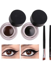 Huitich 2-in-1 gel eyeliner with brushes featuring black and brown shades and precise application tools