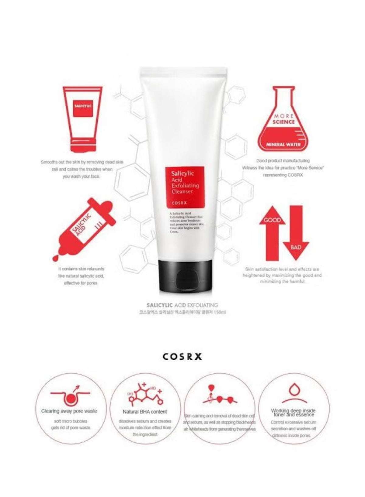 COSRX Salicylic Acid Cleanser UAE for effective pore cleansing and gentle exfoliation