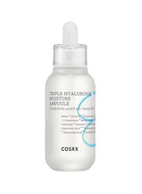 COSRX triple hyaluronic moisture ampoule serum bottle, pump cap, 40 ml