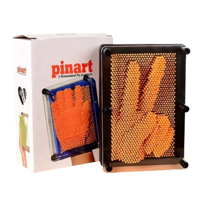 Creativity with PinCraft 3D Infinite Possibilities Pin Art Board - Yellow - Mumzar.com