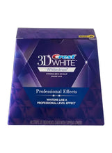 Dental whitening kit box front with 3D White label and professional effects text