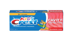 Crest Kids Raspberry Rush cavity protection toothpaste box 50 ml for ages 2 plus years kids fluoride toothpaste UAE