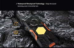 Cubot King Kong Power 5 Android 15 smartphone rugged waterproof shockproof phone on wet rocks with orange accents