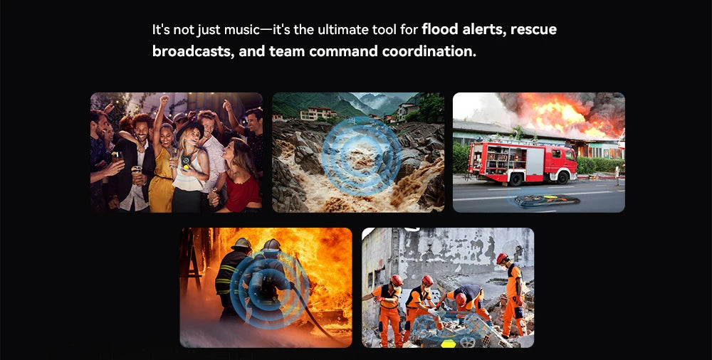 Cubot King Kong Power 5 Android 15 smartphone showing emergency alerts for floods fires and rescue teams