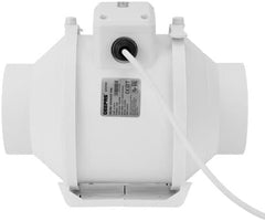 Geepas Inline Exhaust Fan- GF21191/ 2600 RPM, 130 CFM, Duct Ventilation Fans/Perfect for Residential and Commercial Use, for Basements, Bathrooms, Kitchens / 1 Year Warranty, White