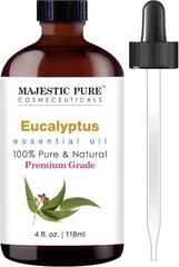 Majestic Pure Eucalyptus Essential Oil, Pure and Natural with Therapeutic Grade, Premium Quality.