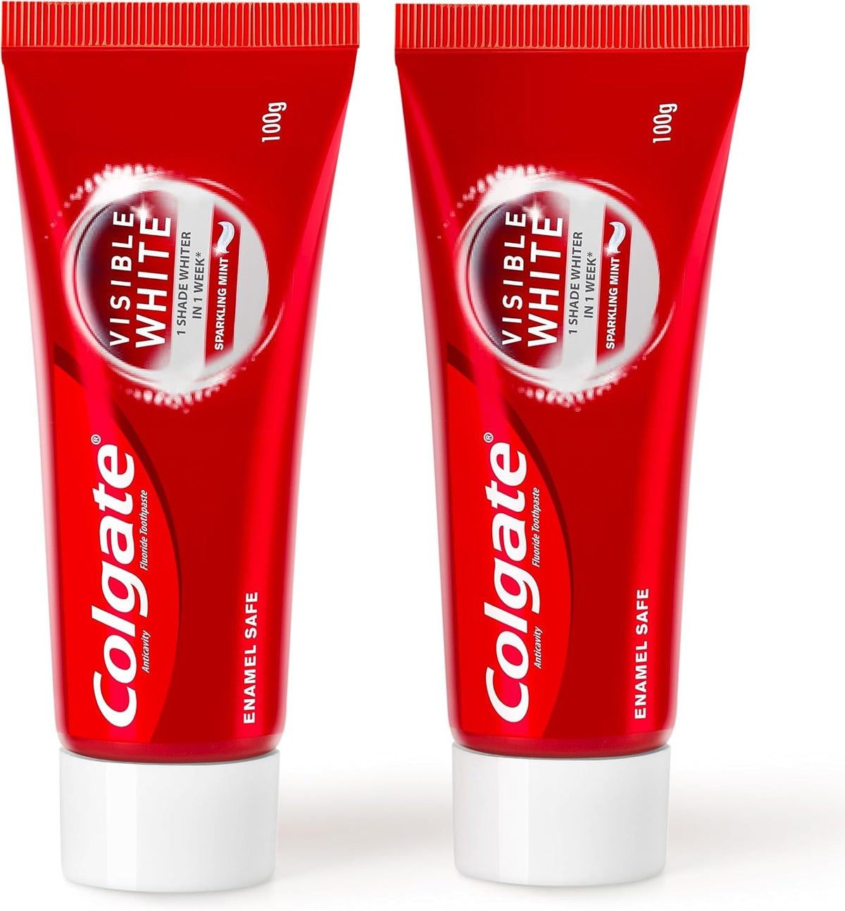 Colgate Visible White Dazzling White Toothpaste, Sparkling Mint - 200gm (Saver Pack)