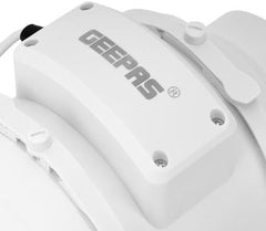 Geepas Inline Exhaust Fan- GF21191/ 2600 RPM, 130 CFM, Duct Ventilation Fans/Perfect for Residential and Commercial Use, for Basements, Bathrooms, Kitchens / 1 Year Warranty, White