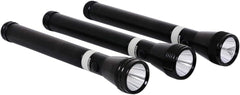 Geepas 3-in-1 Rechargeable LED Flashlight, CREE LED, GFL4622 | Aluminium Body with Rubber Glow | Ni-Cd Battery | Ideal for Campaigning, Trekking, Outdoor, Etc