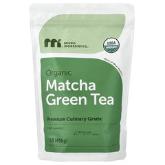 Micro Ingredients, Organic matcha Green Tea Powder, 454 g (1 lb)