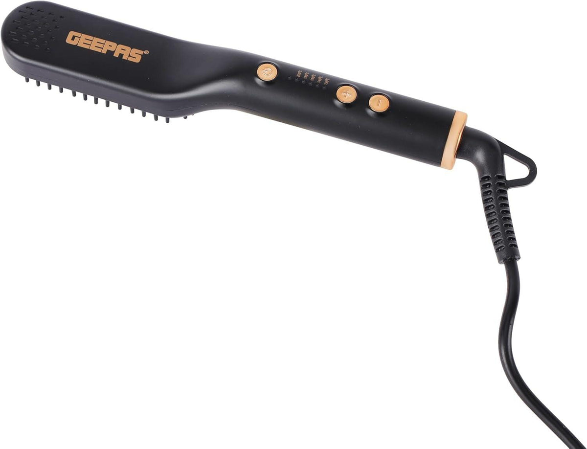Geepas Hair Styler - Hot Air Brush with 2 Speeds Settings | Overheat Protection - Multi-Functional Salon Hair Styler, Curler & Comb - 2 Year Warranty