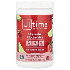 Ultima Replenisher, 6 Essential Electrolytes, Daily Electrolyte Drink Mix, Strawberry Margarita, 10.5 oz (297 g)