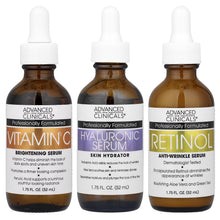 Advanced Clinicals, Serum Essentials Set, 3 Piece Set, 52 ml (1.75 fl oz) Each