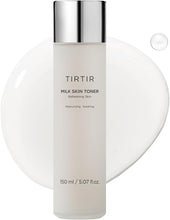 TIRTIR Milk Skin Toner bottle, 150 ml facial toner with silver cap