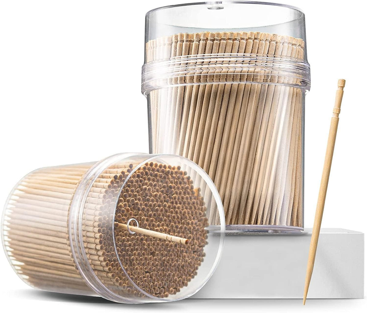 Wooden Toothpicks, Natural Wood Color, 500 Pieces