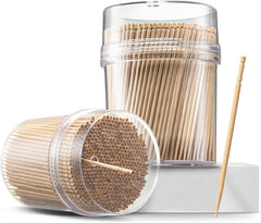 Wooden Toothpicks, Natural Wood Color, 500 Pieces