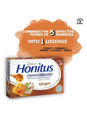 Dabur Honitus Herbal Cough Lozenges UAE with Ginger, Honey, Turmeric for effective throat relief