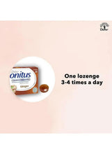 Herbal ginger lozenges info panel: one lozenge 3-4 times a day