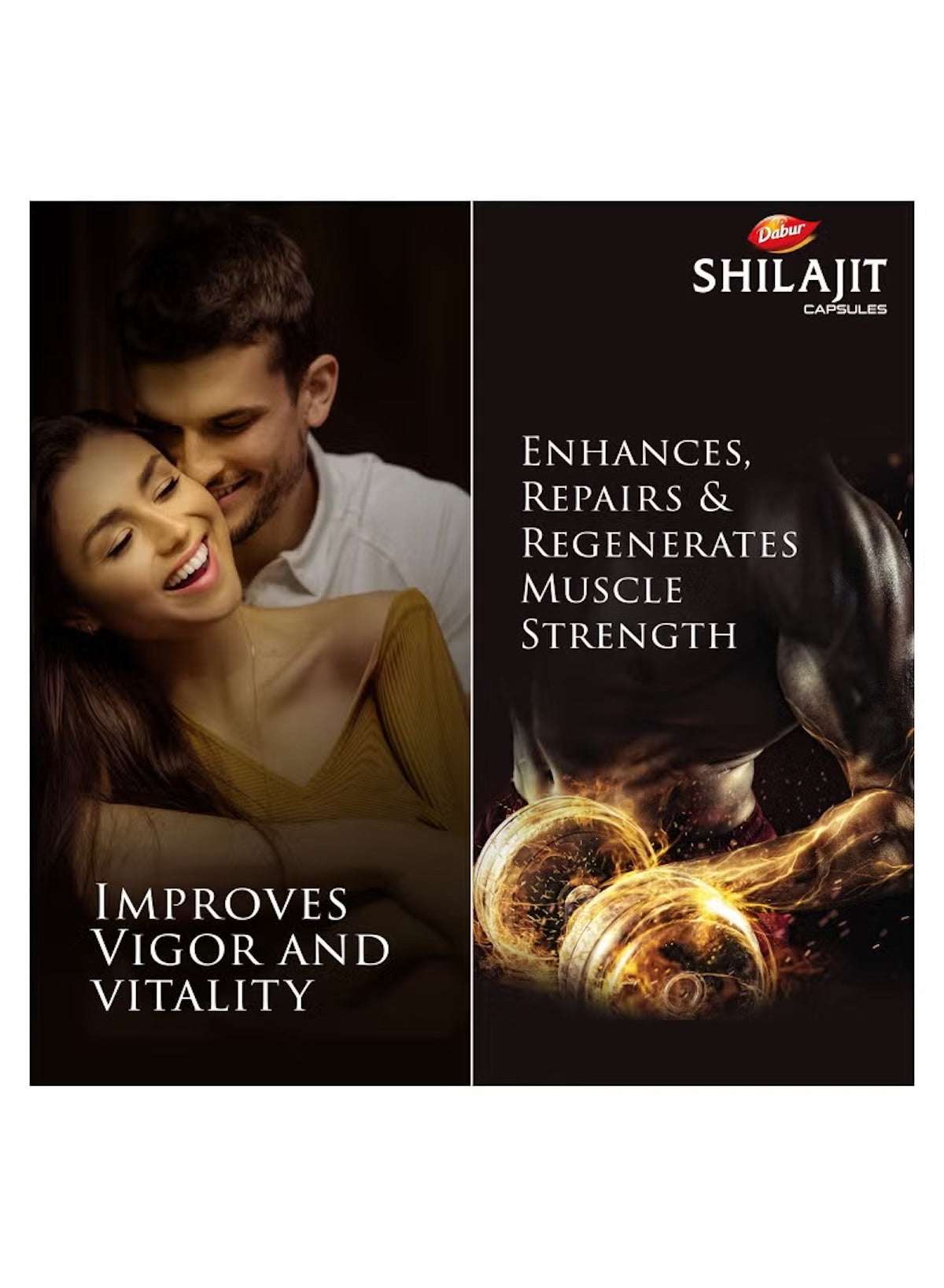 Dabur Shilajit capsules for men UAE improve vigor and vitality while enhancing muscle strength