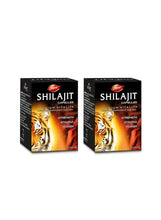 Dabur Shilajit premium vitality capsules boxes, two cartons