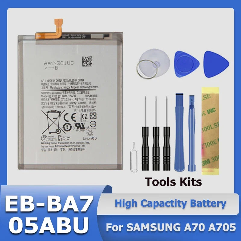 Mumzar EB BA7 05ABU battery and repair tool kit for Samsung A70 A705 Samsung Galaxy A series replacement battery