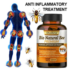 Daitea Bio Natural Bee Premium Capsules with bee venom extract for arthritis pain in a health and wellness context