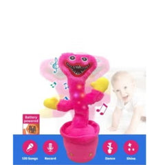 Huitich dancing cactus toy pink with lights and music features for kids entertainment