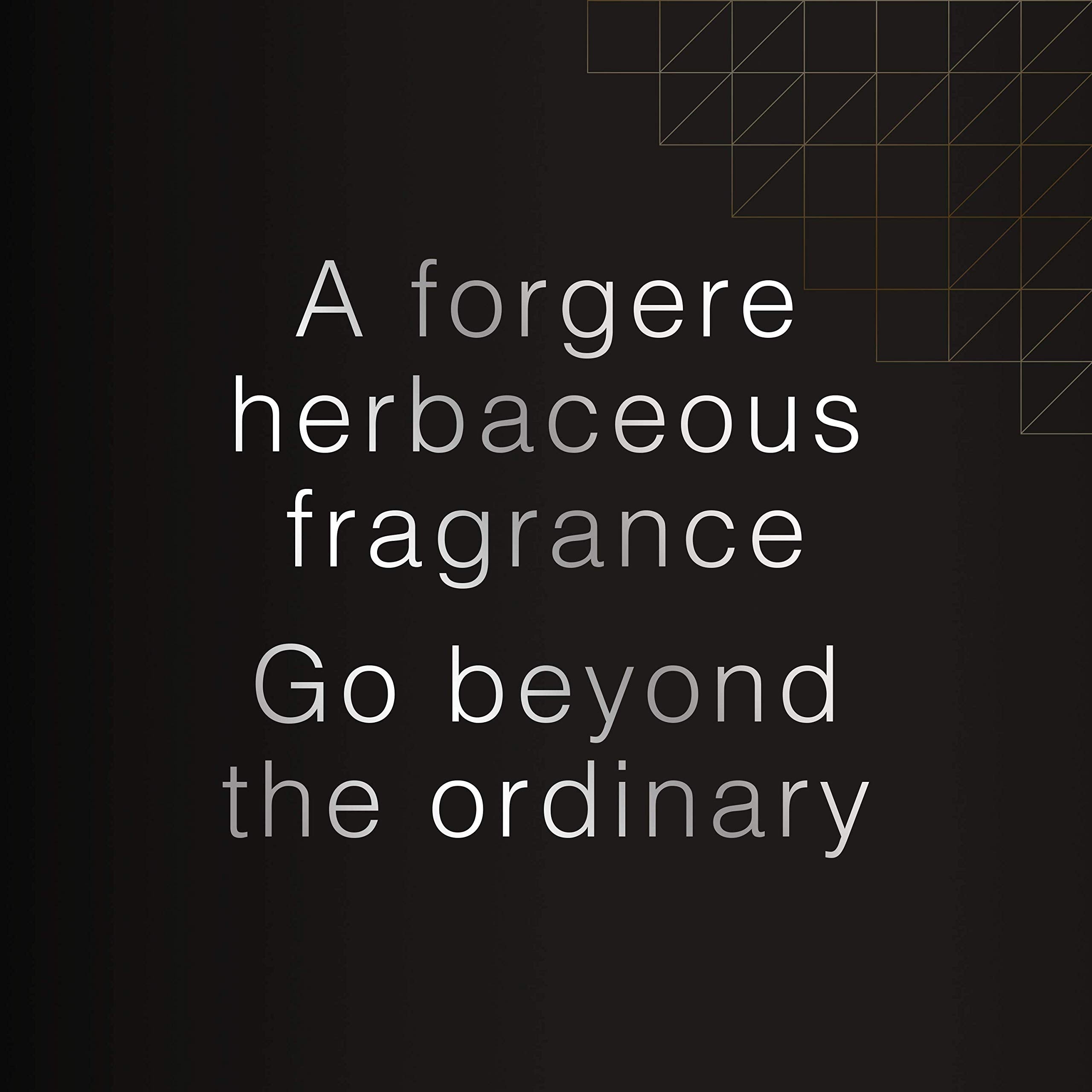 Typography art with text promoting David Beckham Beyond perfume for men as a herbaceous fragrance