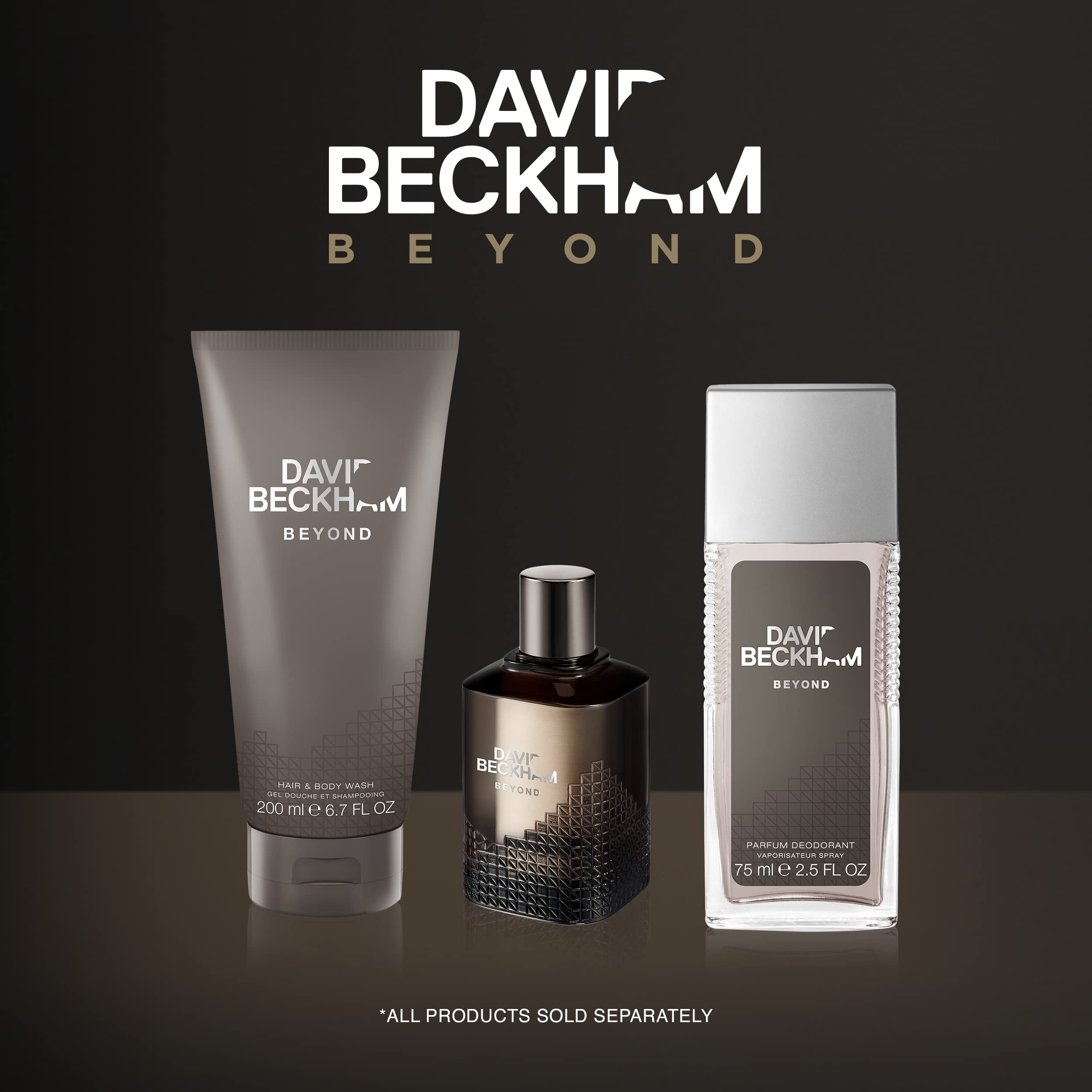 David Beckham Beyond perfume for men set with hair and body wash and deodorant from Visit the David Beckham Store