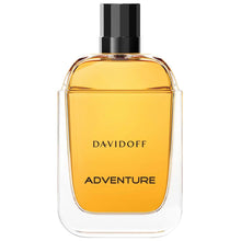 Davidoff Adventure eau de toilette spray bottle, amber liquid, black cap