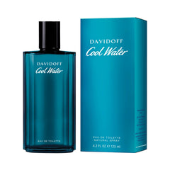 Davidoff Cool Water Eau de Toilette 125ml bottle and packaging with teal blue design
