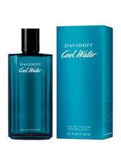 Davidoff Cool Water Eau De Toilette 125ml bottle and box featuring a refreshing ocean-inspired design