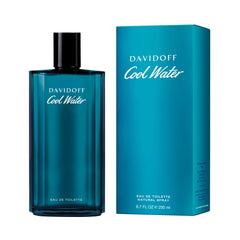 Davidoff Cool Water for men eau de toilette 200ml bottle and matching blue box packaging