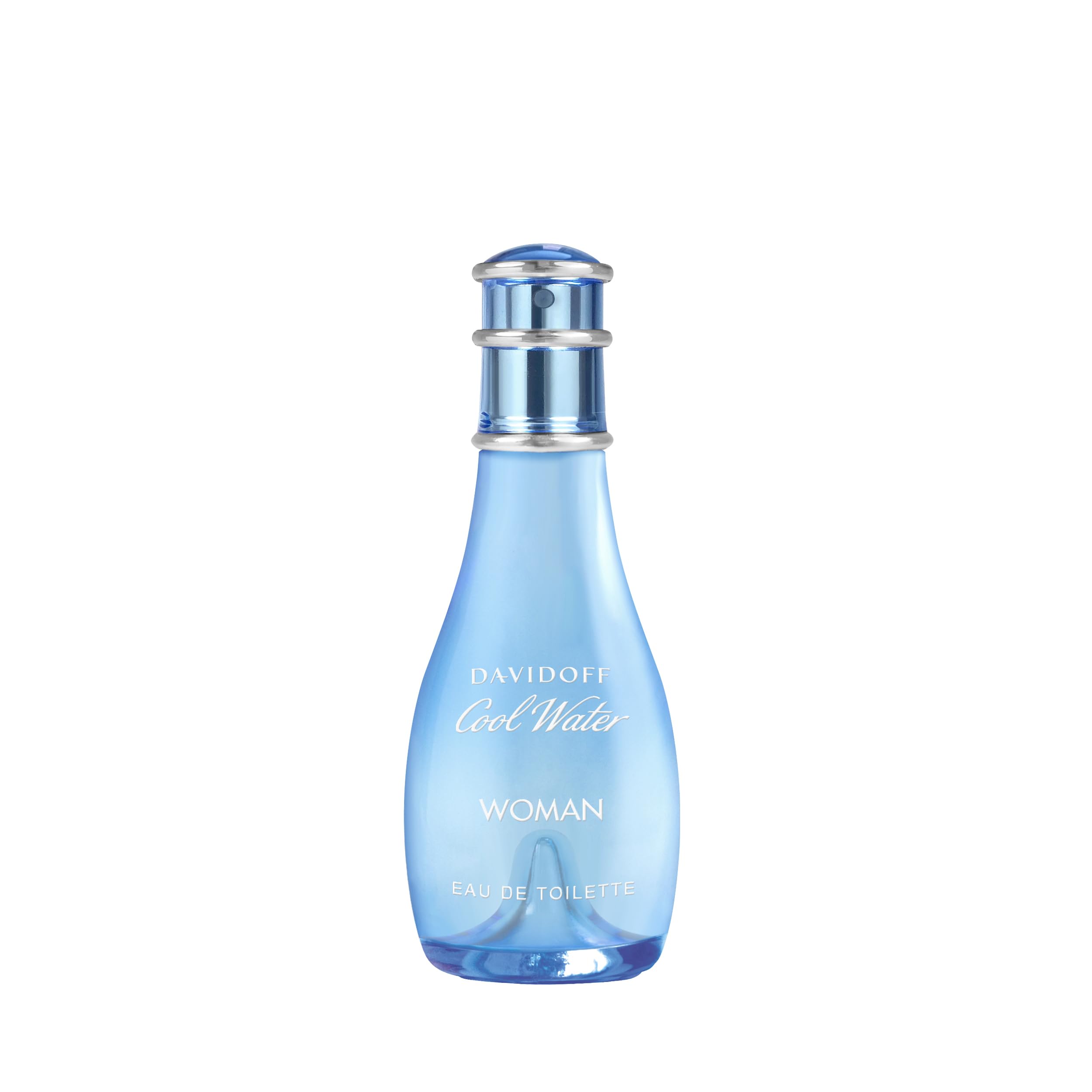 Davidoff Cool Water perfume for women blue glass bottle with silver cap