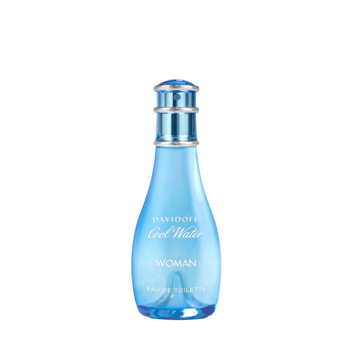 Davidoff Cool Water perfume for women blue glass bottle with silver cap