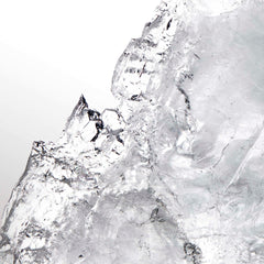 Clear ice texture symbolizing the fresh and cool scent of Davidoff Cool Water perfume for women