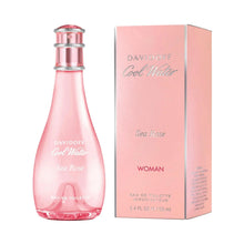 Women’s eau de toilette bottle with pink box, silver cap