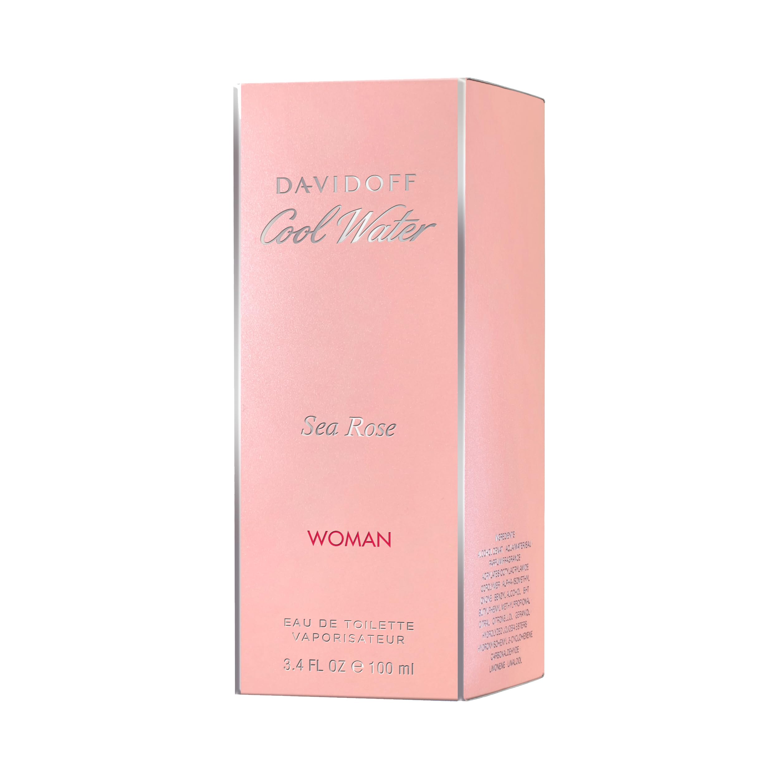 Davidoff Cool Water Sea Rose for women eau de toilette perfume box in pink packaging 100ml