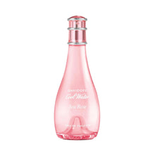 Women’s eau de toilette bottle, pink glass with silver cap