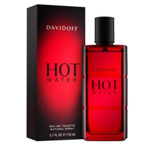 Davidoff Hot Water eau de toilette spray with box, red label, black cap
