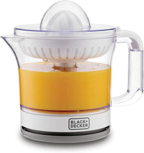 Black+Decker citrus juicer with clear pitcher and dome reamer, 600 ml capacity