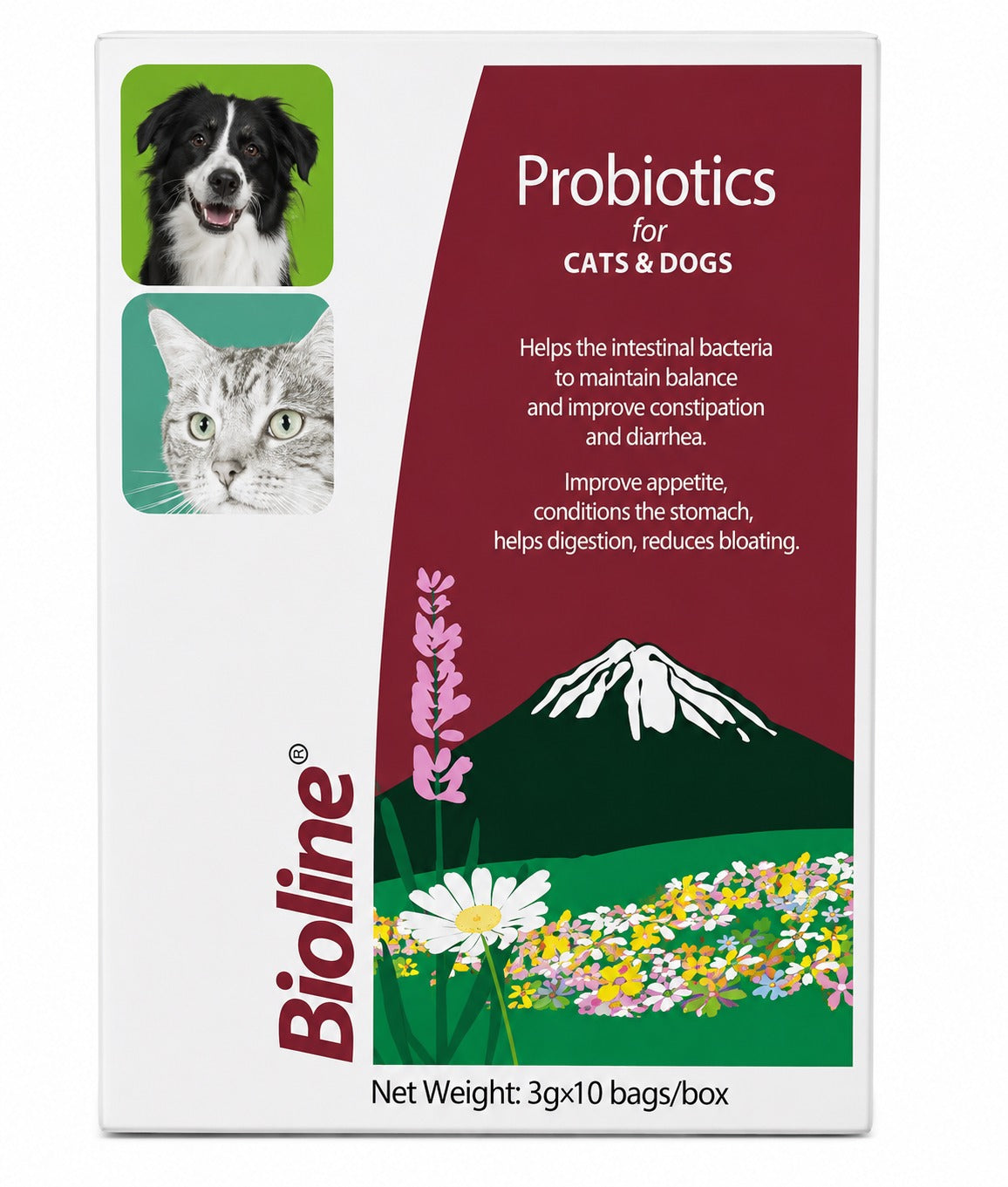 Bioline Activated Probiotics for Dogs & Cats 3g x 10