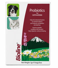 Bioline Activated Probiotics for Dogs & Cats 3g x 10