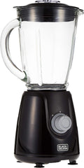 Black & Decker 400W Blender With Glass Jar And 2 Grinding Mill, Black, Bx440G-B5, Year Warranty