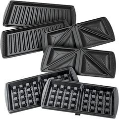 Black & Decker 750W Sandwich Maker 2 Slot Non-Stick 3in1 Interchangable Sandwich Grill And Waffle Maker, With Indicator And Ready to Cook Lights For Quick and Easy Dishes TS2090-B5 2 Years Warranty