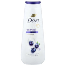 Dove, Unwind Body Wash, Blueberry + Moon Milk, 591 ml