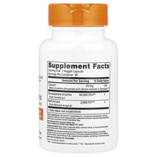 Natto-Serra supplement bottle back label with Supplement Facts and 90 veggie caps.