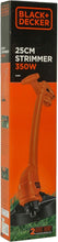Black & Decker 25CM strimmer 350W orange trimmer in retail box
