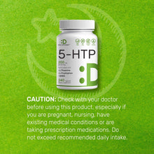 Dietary supplement bottle with caution text, 200 mg per serving, 240 capsules