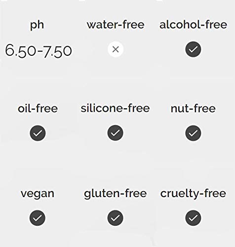 The Ordinary Hyaluronic Acid UAE pH 6.50 to 7.50 with icons for alcohol free oil free silicone free vegan cruelty free